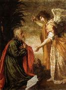 Jacopo Vignali San Giovanni evangelista a Patmos painting